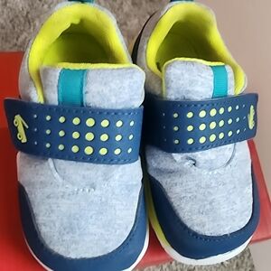 Kids Blue and Gray Shoes